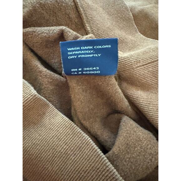 GH Bass Sweater Men's XL Rust Brown Pullover Long Sleeve Crew Neck Winter Fall - Picture 5 of 8